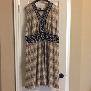 2XL fit & flare sleeveless dress